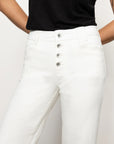 Luna Cuffed Jeans Bleached White