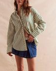 Striped Varsity Vibes Shirt