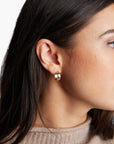 Chunky Column Hoop Earrings