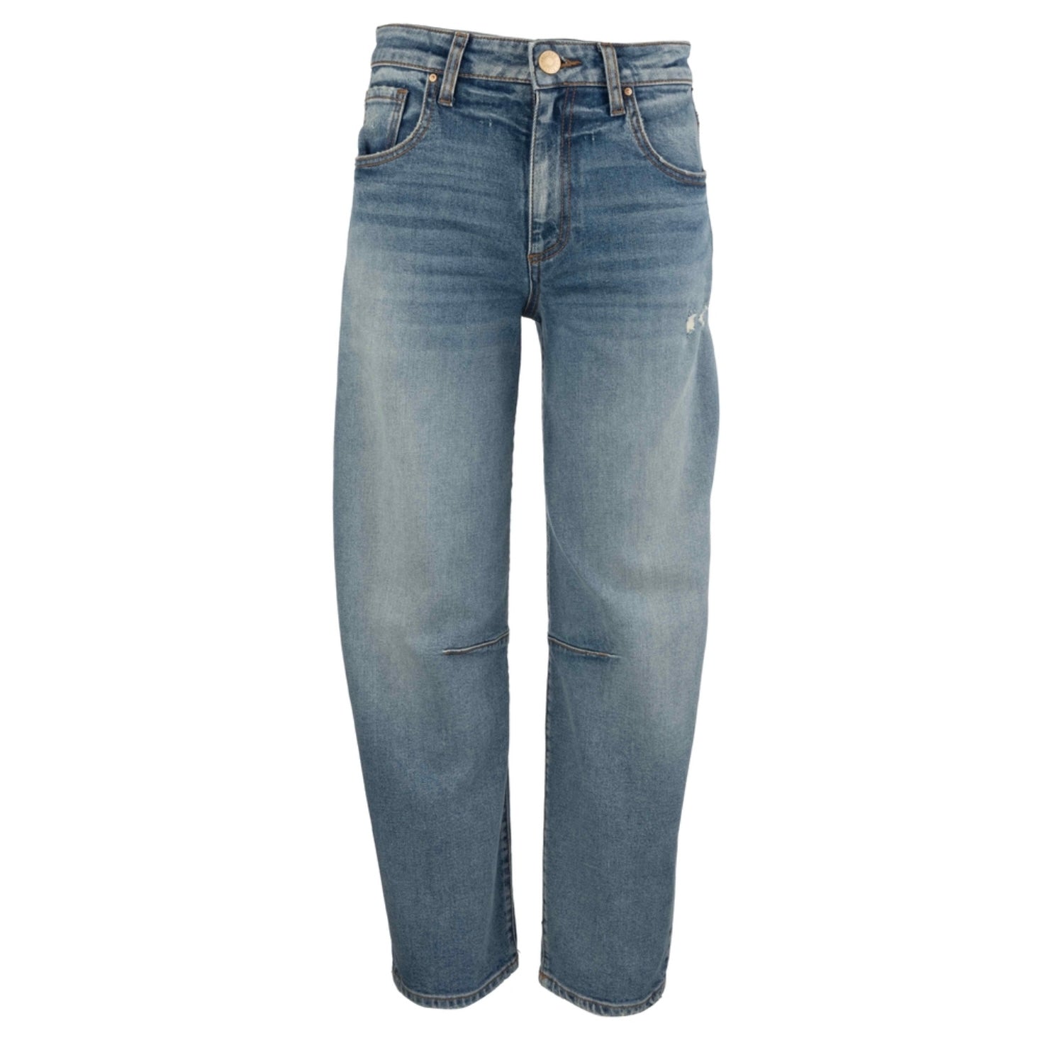 Ashley Slouchy Barrel Straight Leg Jean - Leadership Wash