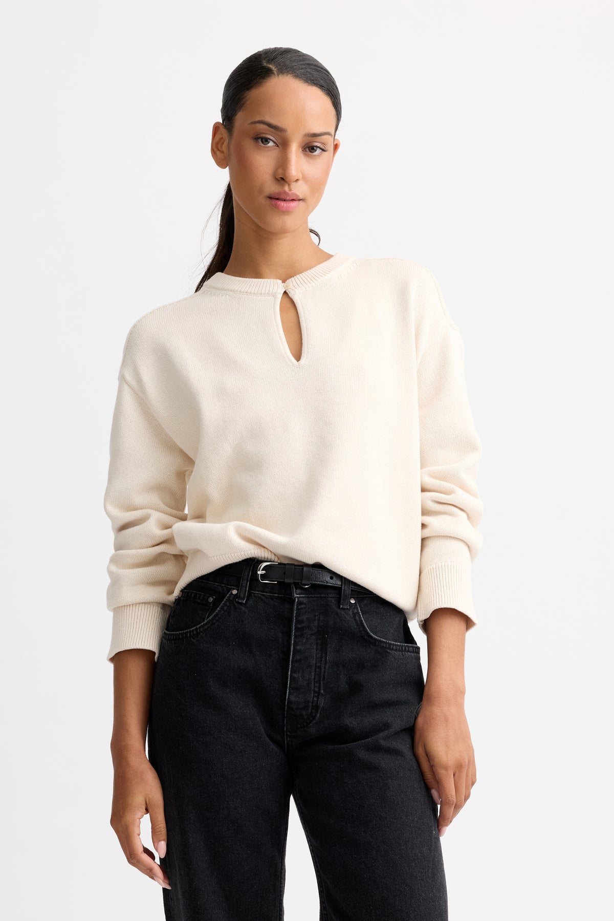 Anne Crewneck - Cream