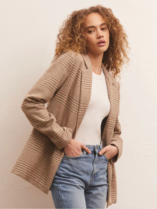 Anna Plaid Blazer