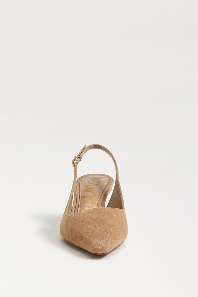 Bianka Slingback Pumps in Cypress Tan Suede - Sam Edelman