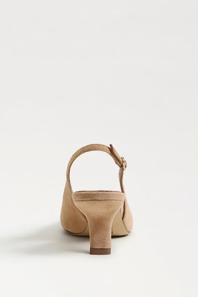 Bianka Slingback Pumps in Cypress Tan Suede - Sam Edelman