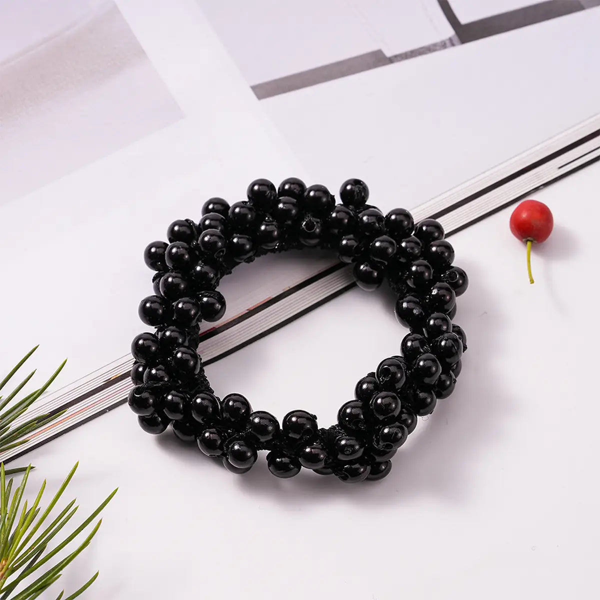2-in-1 Beaded Hair Tie Bracelet