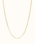 Box Chain Necklace Vermeil