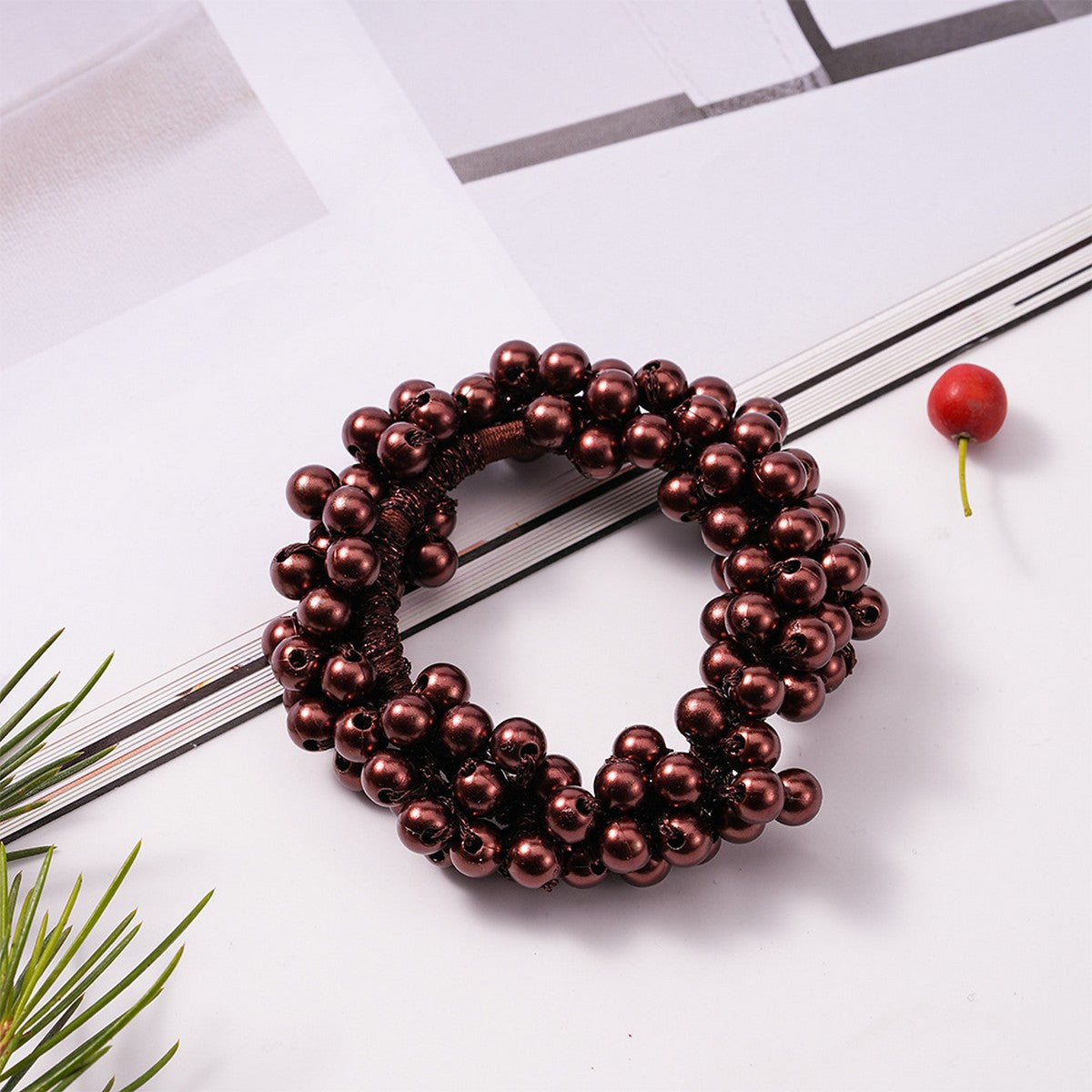 2-in-1 Beaded Hair Tie Bracelet