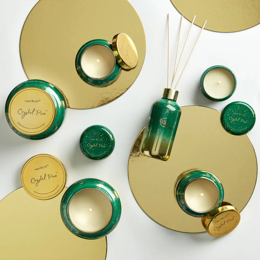 Capri Blue Crystal Pine Glimmer Signature Jar Candle - 19oz