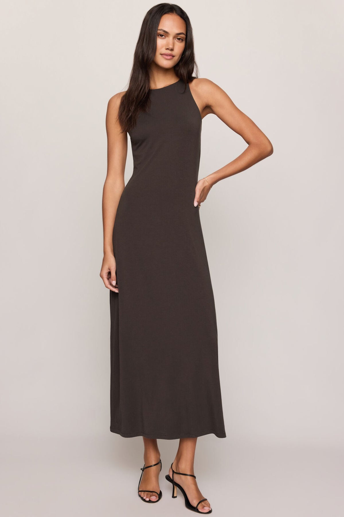 Catalyst Midi Dress by Z Supply - Cocoa Bean