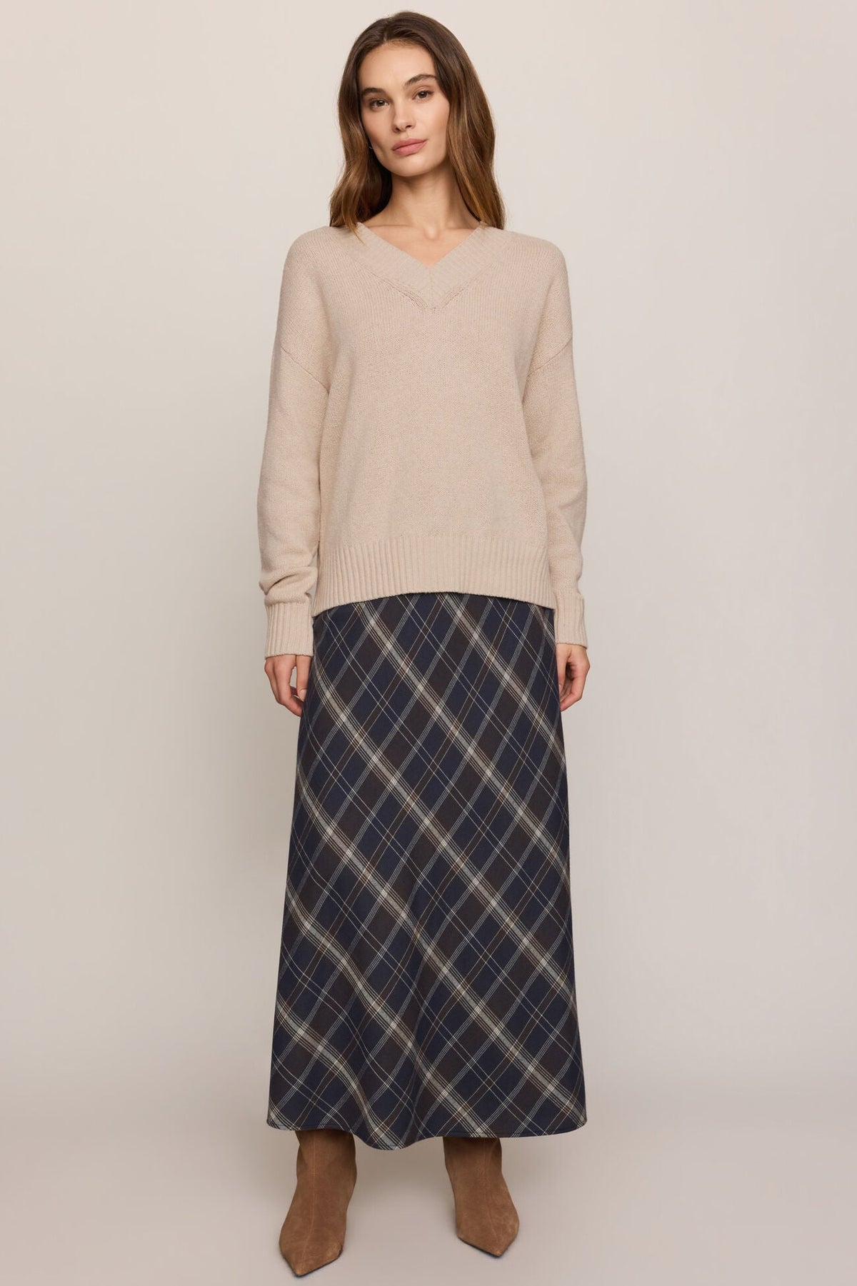 Crestview Plaid Maxi Skirt by Z Supply