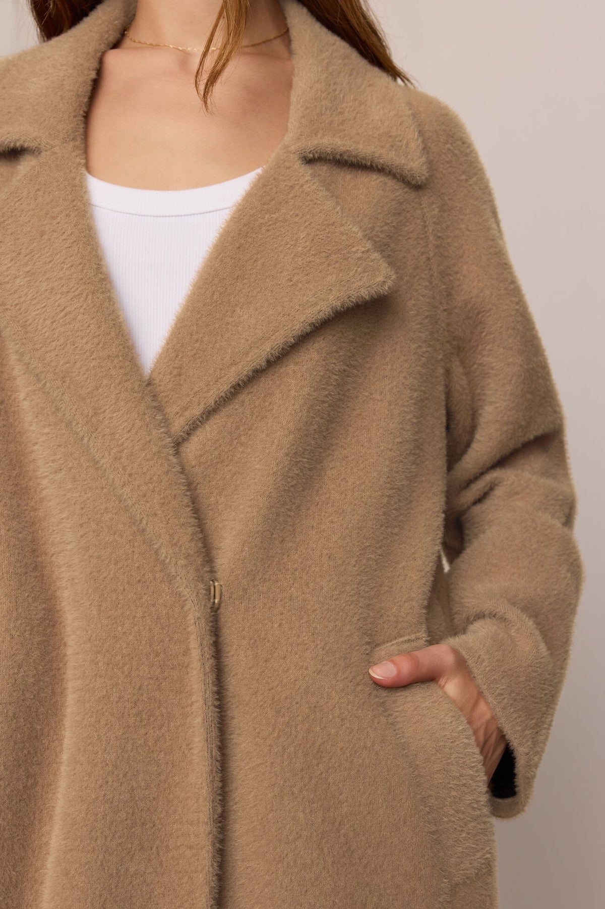 Crosby Cocoon Coat by Z Supply - Light Toffee
