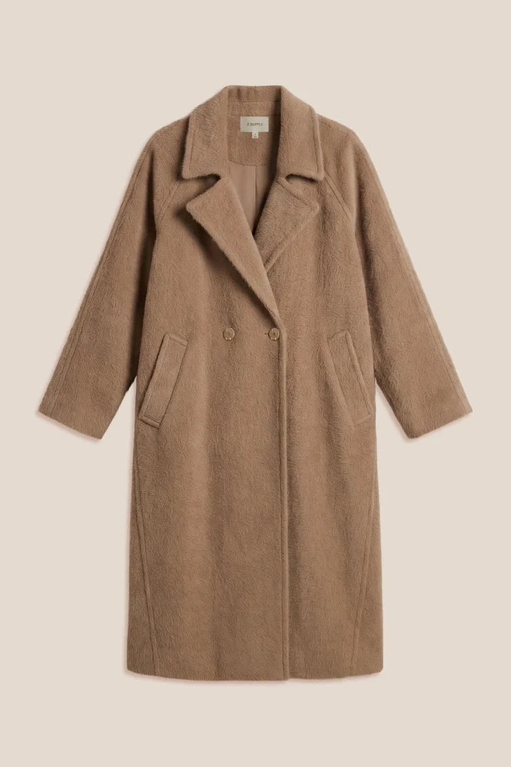 Crosby Cocoon Coat by Z Supply - Light Toffee