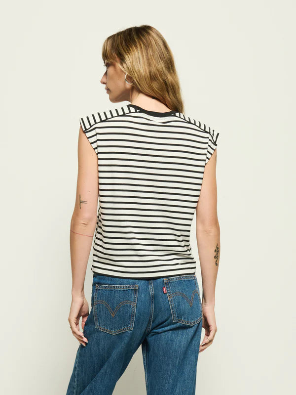 Perry Muscle Tee - Cross Walk Stripe