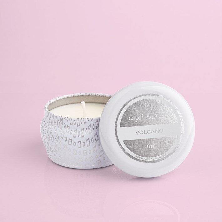 Capri Blue Volcano Mini White Tin - 3 oz
