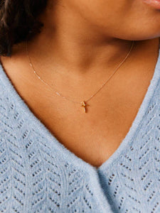 Droplet Cross Necklace
