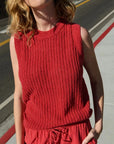 Elliana Sweater in Heartbeat Red