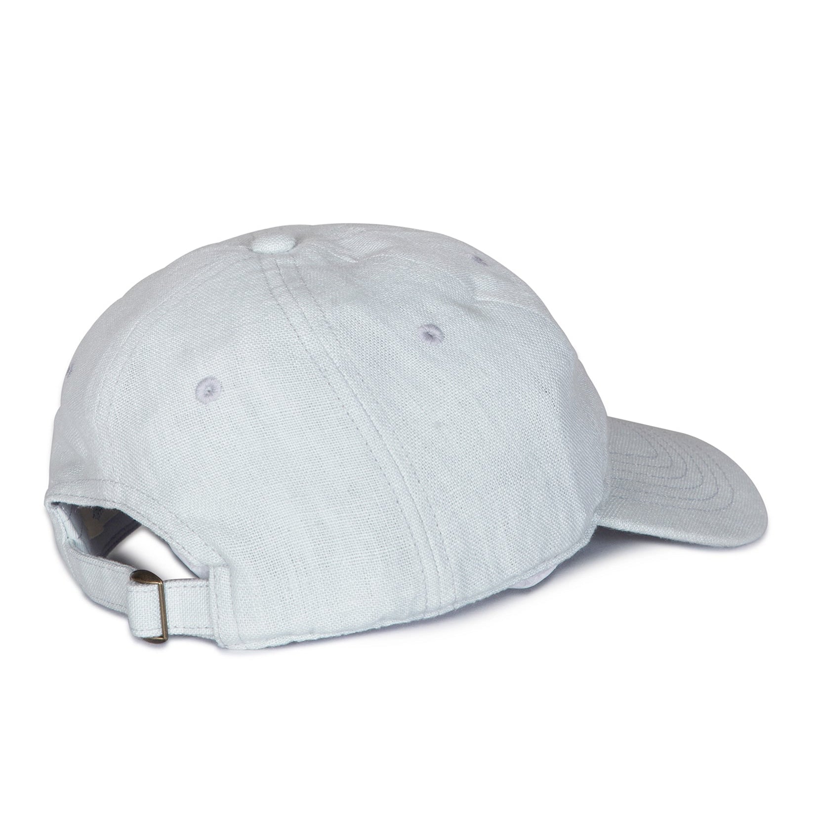 Light blue baseball cap on a white background