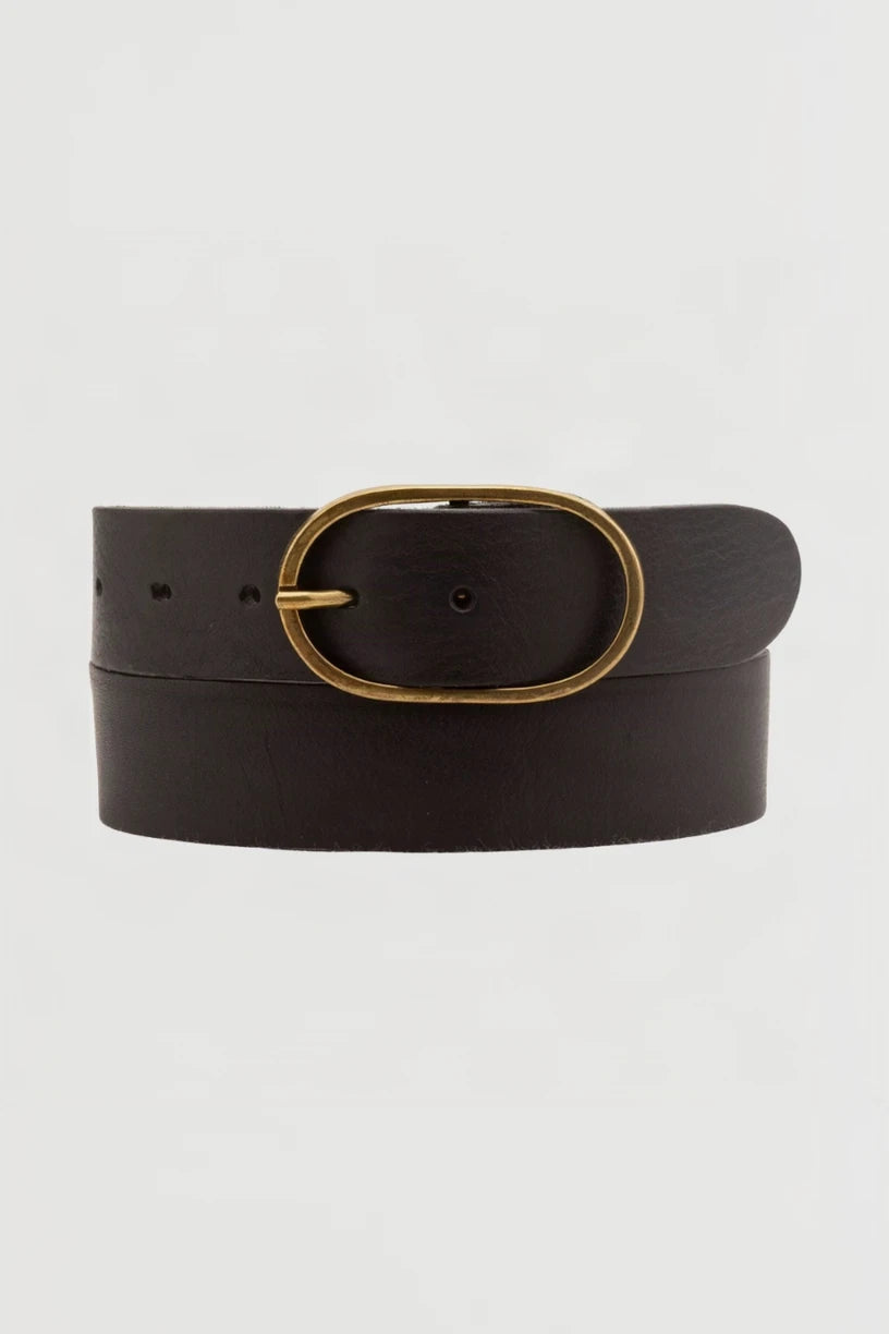 Fien Leather Belt - Black