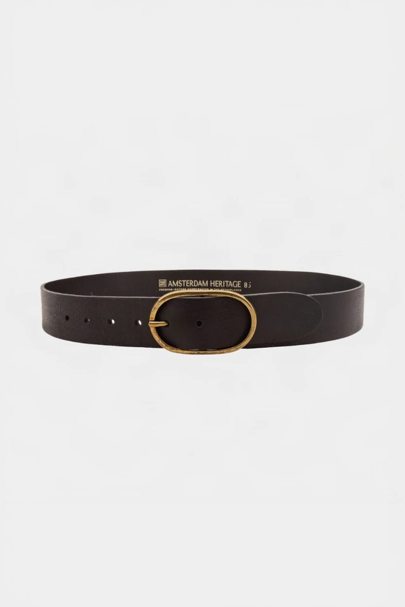 Fien Leather Belt - Black