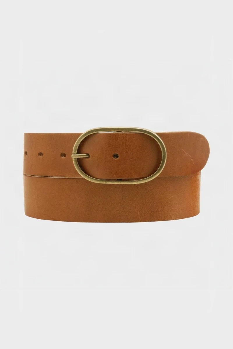 Fien Leather Belt - Cognac