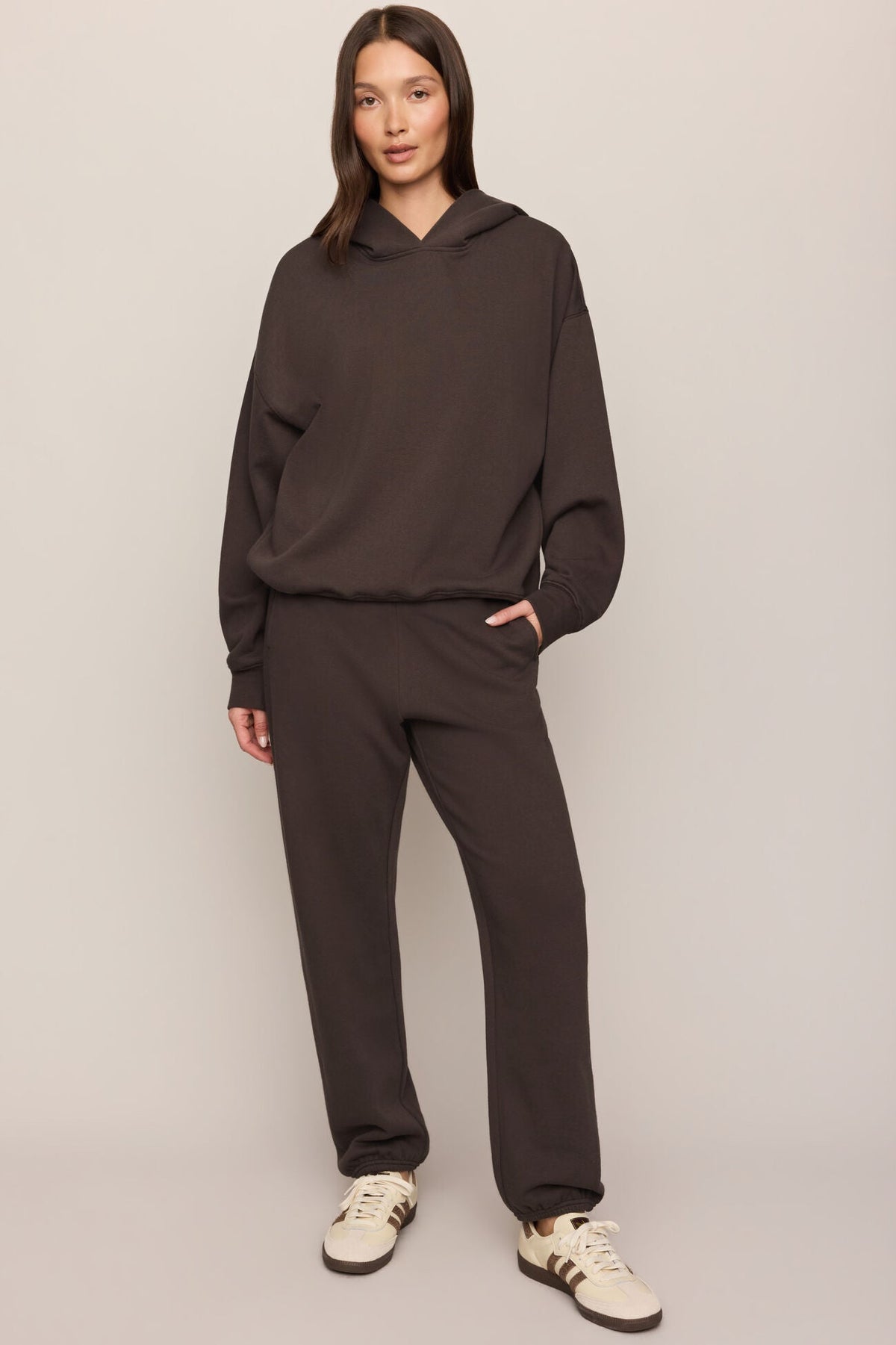 First Quarter Hoodie by Z Supply in Cocoa Bean