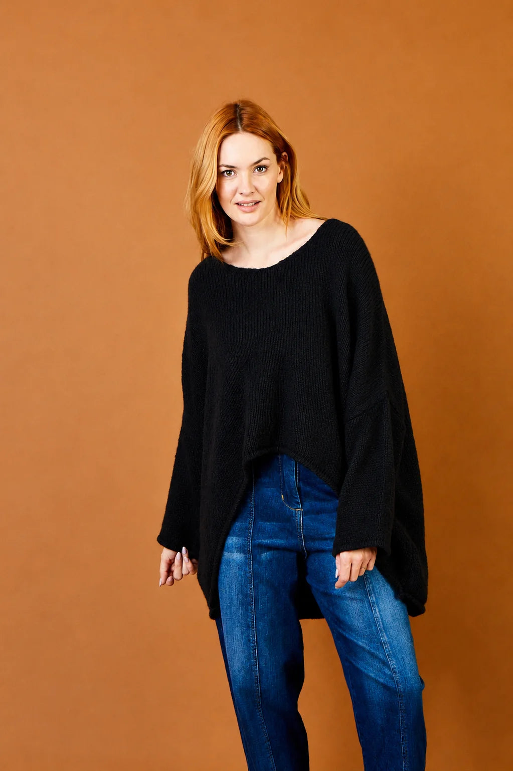 Fortune V-Neck Hi-Lo Sweater