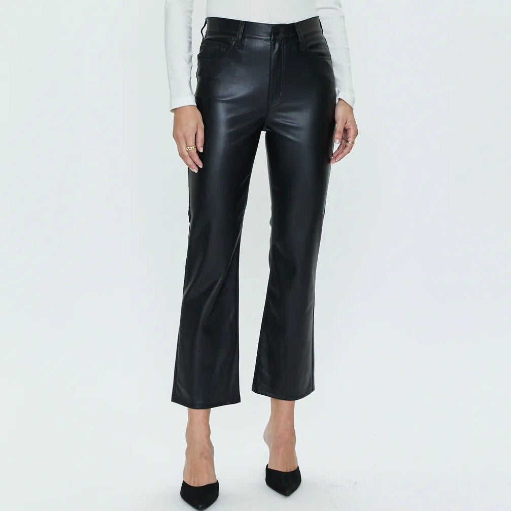 Lennon Faux Leather Kick Flare