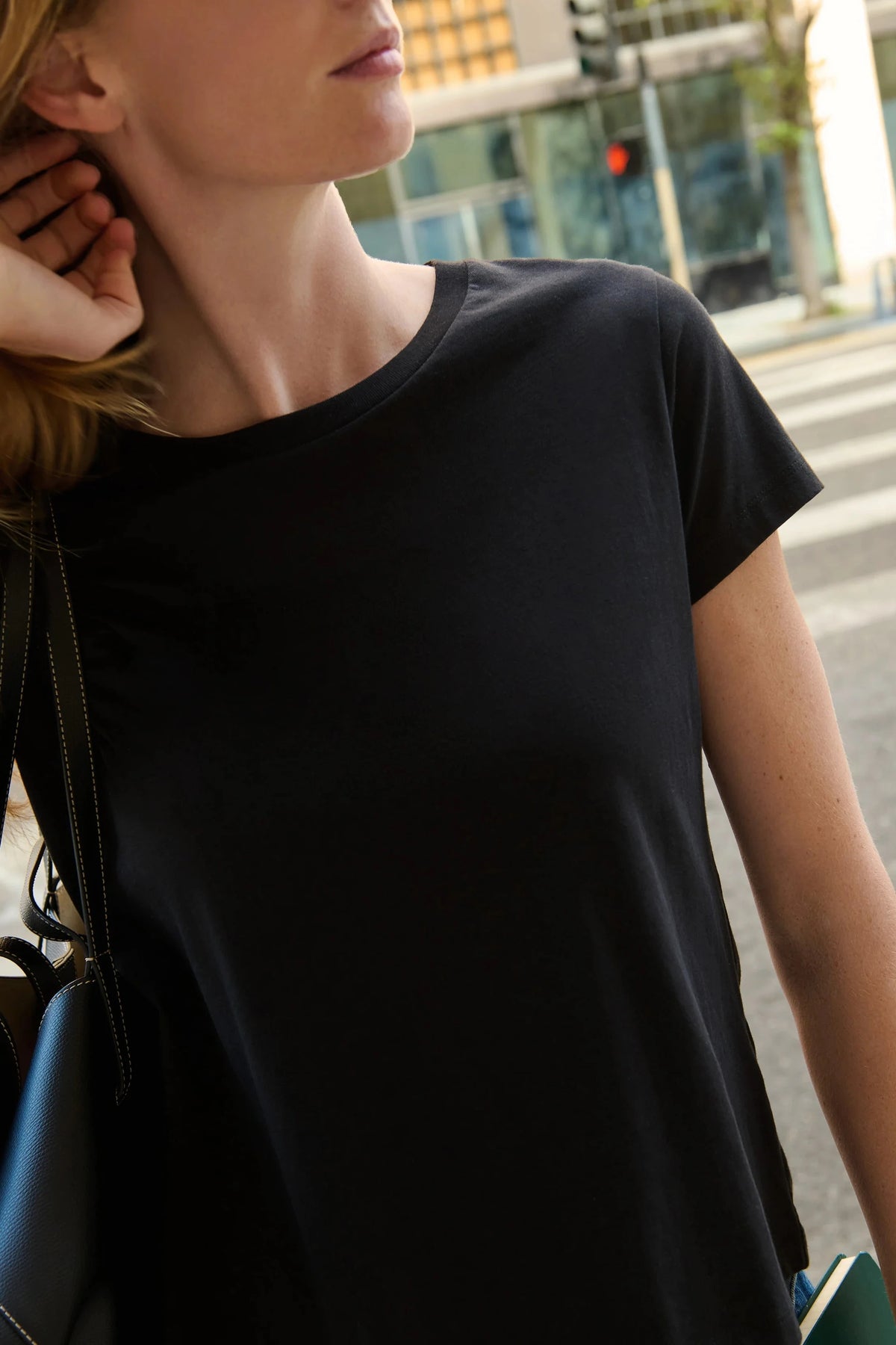 Goldie Boxy Tee - Black