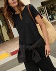 Goldie Boxy Tee - Black