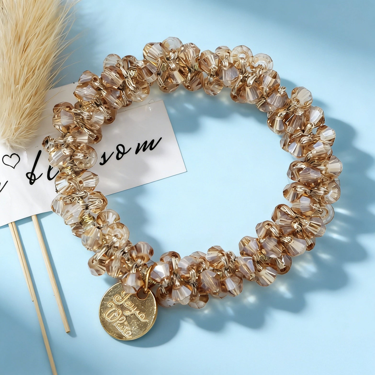 2-in-1 Beaded Hair Tie Bracelet