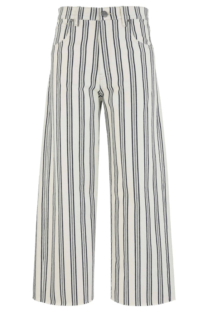 Striped pants on a white background