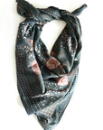 Floral patterned scarf on a white background