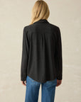 Faherty Legend Shirt - Heather Black Twill