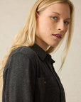 Faherty Legend Shirt - Heather Black Twill