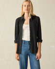 Faherty Legend Shirt - Heather Black Twill