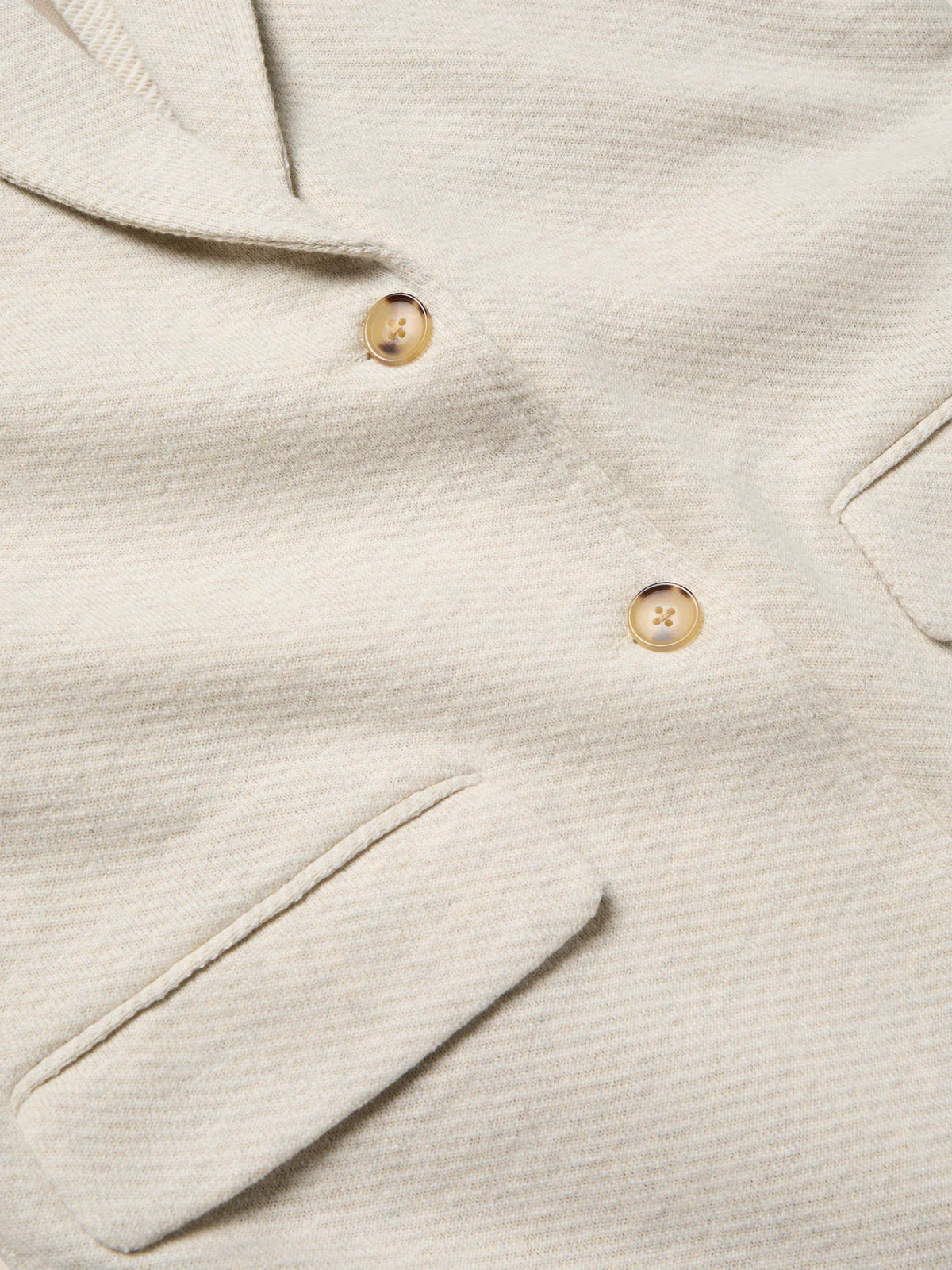 Faherty Inlet Knit Blazer - Light Oatmeal Melange