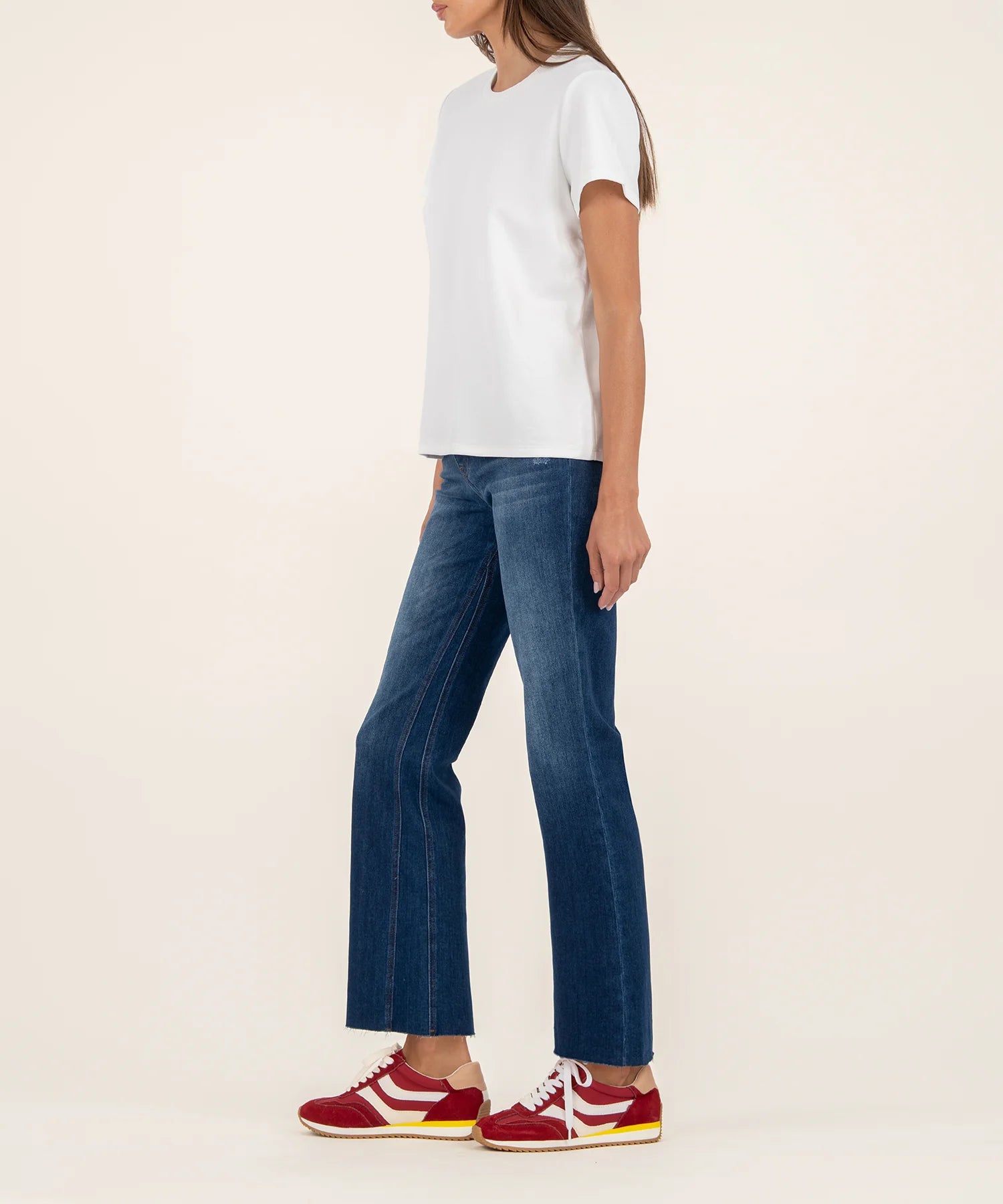 Remington Crewneck T-Shirt by KUT - White