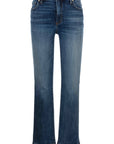 Blue jeans on a white background