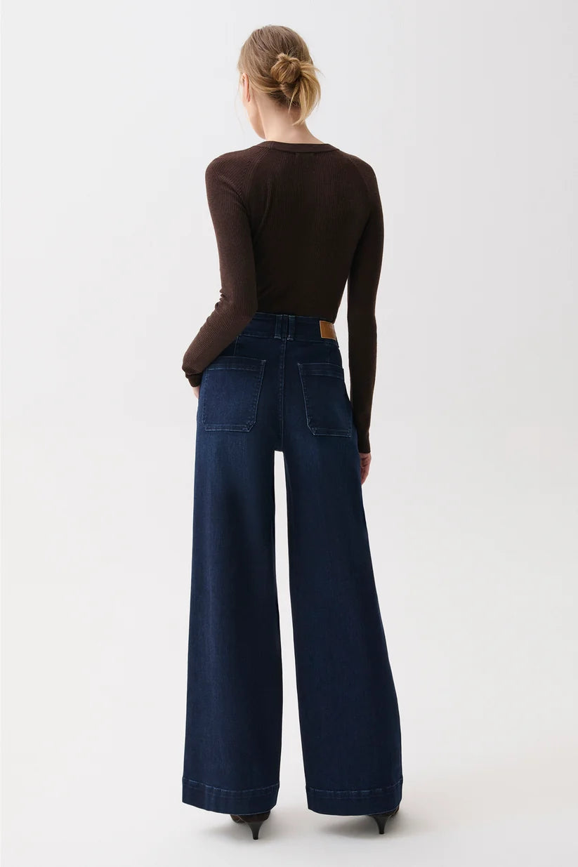 Lana Ultra Wide Leg Jeans - Starstruck