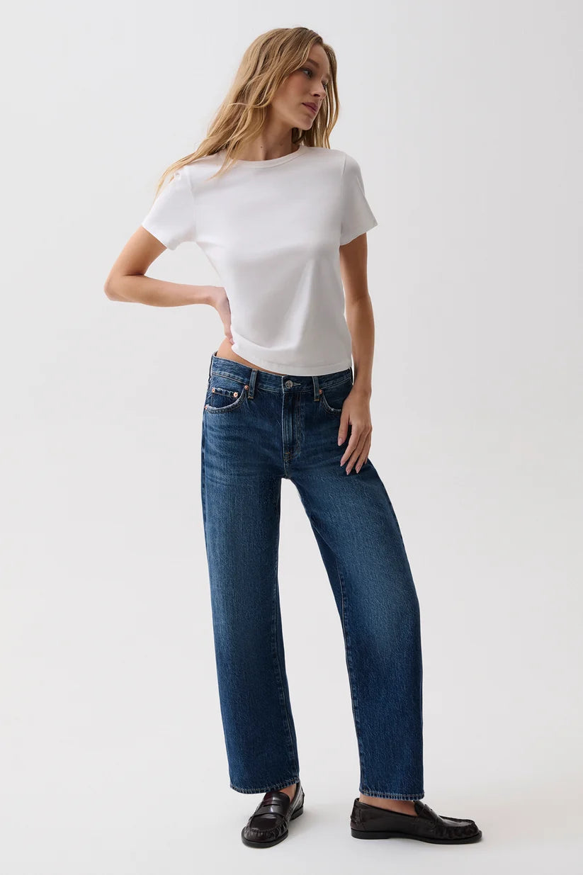 Lexi Bowed Straight Jeans - Moonwave