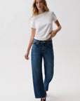 Lexi Bowed Straight Jeans - Moonwave
