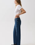 Lexi Bowed Straight Jeans - Moonwave