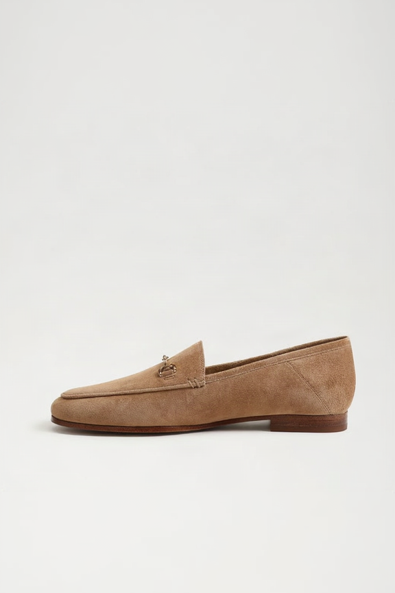 Loraine Bit Loafer in Cypress Tan Suede - Sam Edelman
