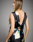 Cowl Neck Satin Maxi Dress