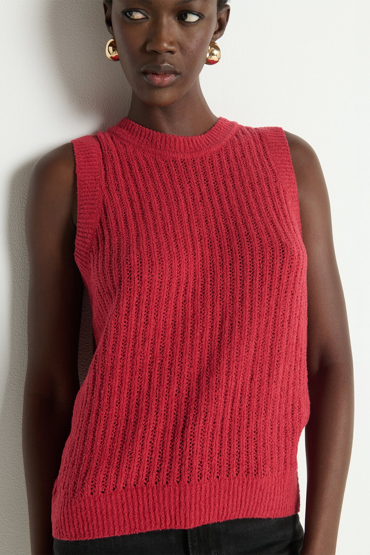 Elliana Sweater in Heartbeat Red