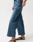 Kyra Bowed Ankle Wide Leg - Soho Wash