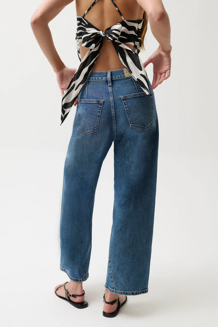 Kyra Bowed Ankle Wide Leg - Soho Wash