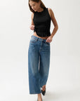 Kyra Bowed Ankle Wide Leg - Soho Wash