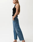 Kyra Bowed Ankle Wide Leg - Soho Wash