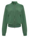 Green jacket on a white background